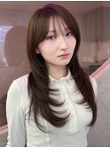 韓国レイヤー/顔周りカット/フェイスレイヤー/前髪