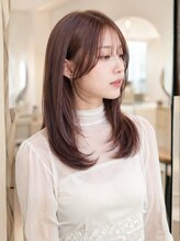 ブリーチなしでこのツヤ感☆まろやかなショコラベージュで、大人の落ち着きと上品な柔らかさを演出します♪