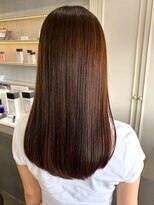 セプト 天神大名(SEPT.)&nbsp;ストレート 透明感カラー ロング 顔周りレイヤー ブラウン