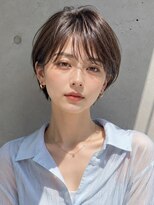 ノア(NOA)&nbsp;【NOA】韓国風コンパクトショートボブセンターパート艶ブラウン