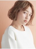 くせ毛風ゆるふわパーマボブ