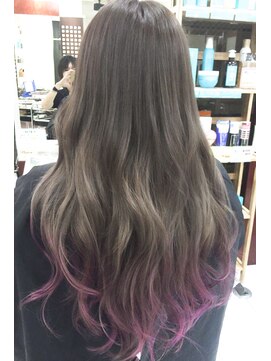 ヘアリゾート エーアイ 上野店α(hair resort Ai) ピンクアッシュ無造作カール