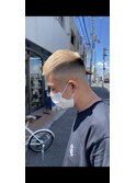 ホワイトベージュスキンフェード