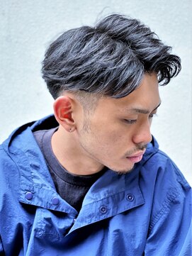 ガズル ハラジュク(GUZZLE HARAJUKU) 無造作ソフトツイストパーマ アップバンク 短髪 メンズ