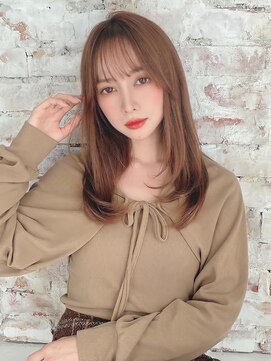 アグ ヘアー ルフレ 栗東店(Agu hair reflet) 《Agu hair》シースルーバング×女っぽレイヤー