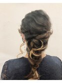 多毛さんの無造作編みおろし
