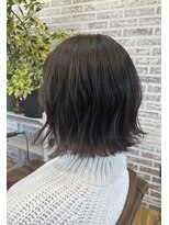 フィエルテ(fierte)&nbsp;切りっぱなしボブ×ラベンダーカラー