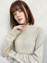 カナン 銀座(CANAAN)&nbsp;さらさらナチュラルボブ　マロンベージュ　前下がり