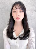 髪質改善 ショートボブ インナーカラー 韓国風 前髪カット 小顔