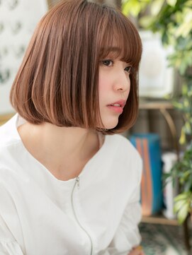 カバーヘア ブリス 志木南口駅前店(COVER HAIR bliss) ★シースルーバング3Dハイライト前下がりボブ20代30代40代★9