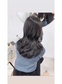 ラベンダーグレージュ　レイヤーカット