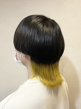 モップアップ(Mop up) メンズウルフ×インナーカラー