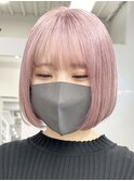 ピンクボブ☆ [新宿駅/イメチェン/チェリーブラウン]