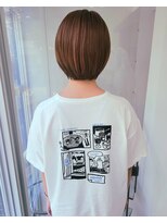 ツイギー 歩行町店(TWiGGY)&nbsp;ピンクっぽいオレンジ☆ショート