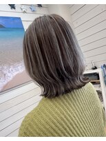 ラニハナクドウ(lanihana.kudo)&nbsp;+＊～白髪ぼかしハイライト【アッシュグレイ】～＊+