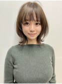 顔回りが可愛いネオウルフ　ボブウルフ　ウルフカット