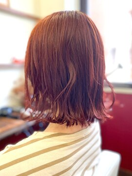 ヘアーサロン ピアニカ(hair salon PIANiCA) 切りっぱなしボブ×明るめピンク