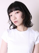 バーニー(BARNEY)&nbsp;似合わせカット小顔前髪ボブルフ黒髪ミディアムレイヤー1202