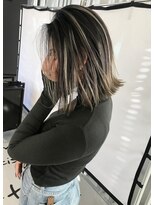 キング(K!ng)&nbsp;縮毛矯正髪質改善ハイライトレイヤーカット枚方美容室エクステ