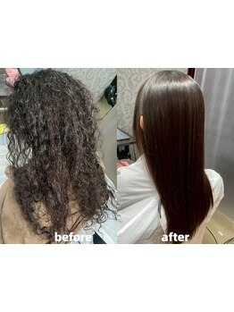 ENOREオリジナル弱酸性縮毛矯正で自分史上最高の、ずっと触っていたくなる手触りへ！