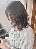 大人くびれボブ小顔ウルフレイヤーカット暖色ピンクベージュ人気