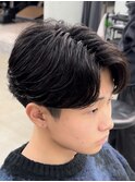 熊本 フェザーパーマ ニュアンス 毛流れ MEN'S HAIR