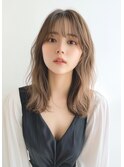 ゆるふわミディ×ベージュカラー［#韓国#髪質改善#渋谷駅］