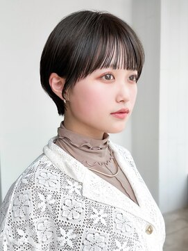 アイティーバイアルバム 松戸店(IT by ALBUM) ショートおくれ毛前髪カットオリーブベージュ_F0861