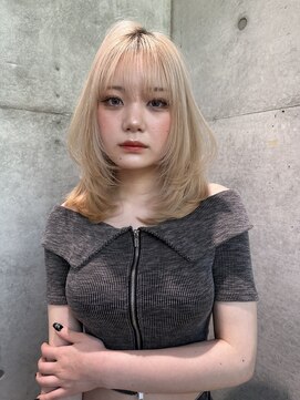 ロンドルピナス 小倉(Lond Lupinus) 黒髪カタログ/オリーブグレー/ココアベージュ/小顔に見せるヘア