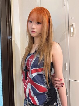 ヴェルア 四条烏丸 四条大宮(Velua) ハイトーン/オレンジ/デザインカラー/レイヤーカット