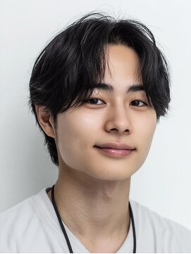 エルイコールアイエム(L=im) メンズショートセンターパート/本町/メンズカット