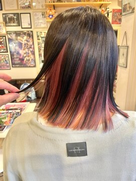 ヘア メイク ココ(hair make coco) ブリーチ×２回★くすみピンク♪♪