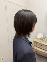 ロッカ(ROCCA)&nbsp;ナチュラルショートウルフ黒髪