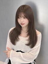 アイスプロドバイブルーム 木更津店(ice prod by bloom) ワンホンレイヤー/ミルクティーブロンド/ダークブルー/木更津