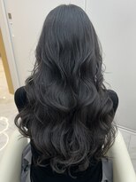メラ 原宿(MELA) レイヤーカットハッシュカットグレージュブリーチなし黒髪暗髪