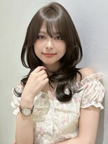 アイトーキョーエス 渋谷(AI TOKYO S)&nbsp;ミディアムレイヤーマロンブラウンブリーチなし髪質改善レイヤー