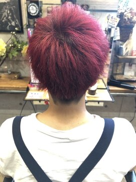 Sekai No Owari 深瀬さん風 レッドカラー L ギークス フラッパー Geeks Flapper のヘアカタログ ホットペッパービューティー