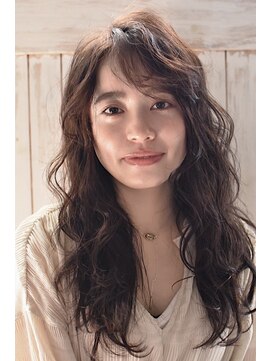 メーヴェ(Mowen) mowen×外ハネミディアム×ラフウェーブ×モカベージュ