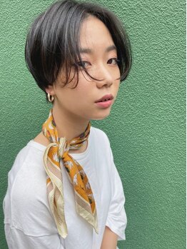 テイ(tei)の写真/"デザイン性×再現性"を兼ね備えたカットで差が付くショートヘアスタイルを提案。