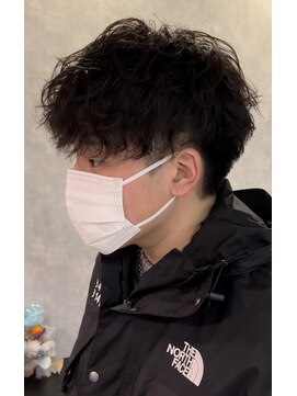 アビー(ABEY) ラフスパイラルパーマナチュラル刈り上げメンズ