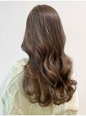 カーキグレージュ_アースカラーくびれヘアツートン_ba363761