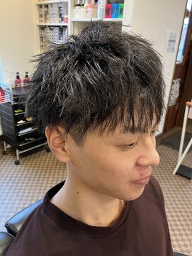 理容 うめむら ソフトツイストパーマ