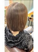 髪質改善トリートメント×ダメージレスケアカラーボブ