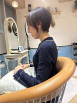 ロンド ストラーダ 心斎橋(Lond strada)&nbsp;ショート×ハイライト白髪ぼかし×シルキーベージュ[心斎橋]