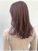 ラベンダーピンクカラー/レイヤーカット/ケアブリーチ/［渋谷］