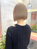 ロンドポレール 北千住(Lond polaire)&nbsp;大人ガーリーボブ×ハイトーンベージュ