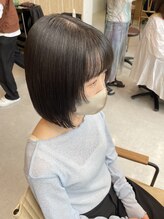 ヘアーアンドスパ メル(hair&spa m.e.l by origami) 前髪あり×フェイスレイヤー×ボブ