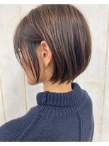 エニ 自由が丘(ENi)&nbsp;黒髪/グレーベージュ/レイヤーロング/前髪パーマ[自由が丘駅]