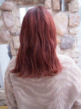 ロッソ ヘアアンドスパ 北千住店(Rosso Hair&SPA) チェリーレッドカラー[北千住]