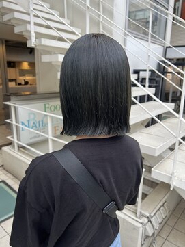 アソビセカンド 原宿(ASOBI 2nd) 前髪/マチルダボブ/ピンクベージュ/インナーグレージュ/ブルー